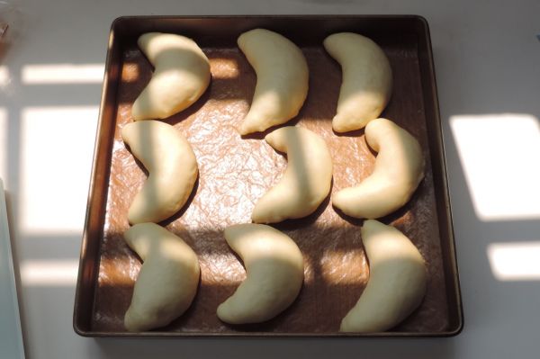 芝士火腿玉米月亮小面包