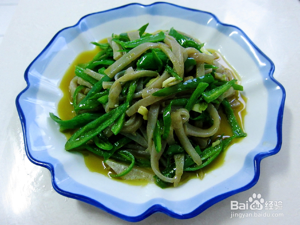 家庭版快手菜•魔芋丝炒青椒的快捷方法