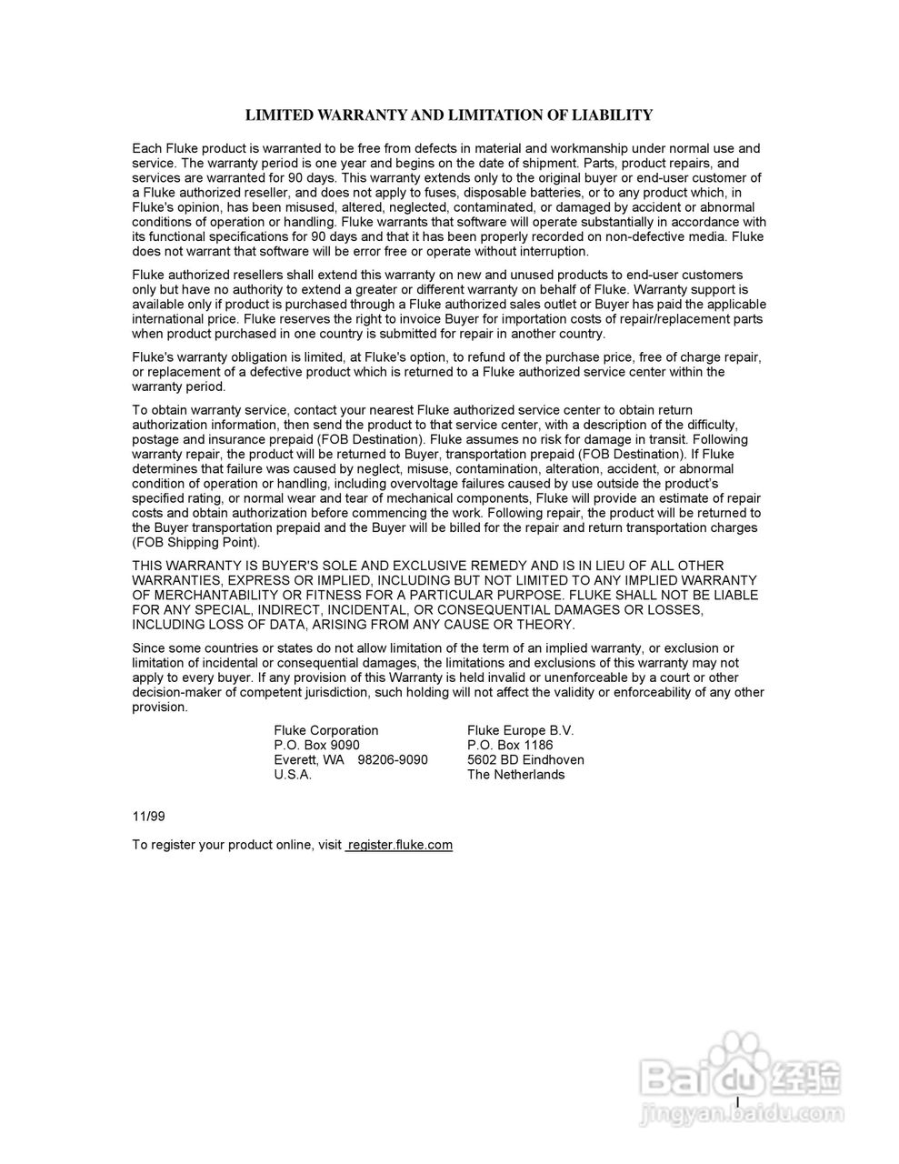 福禄克5700A/5720A 多功能校准器用户手册:[1]