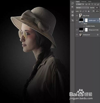 PS怎么打造唯美的暗调室内人像?