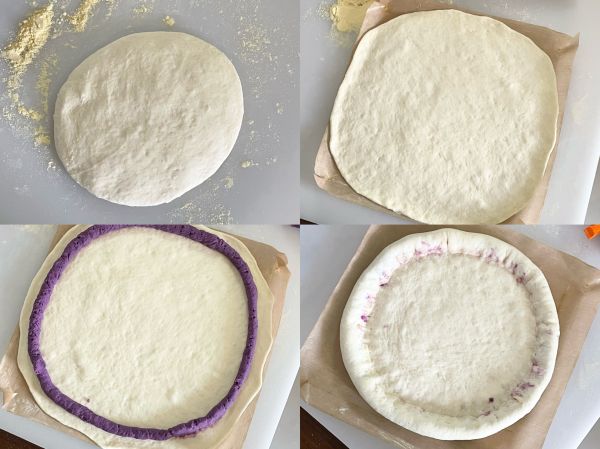 旋风卷边麻薯肉松披萨