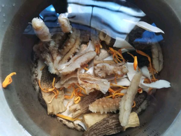 羊肚菌海参乌鸡汤