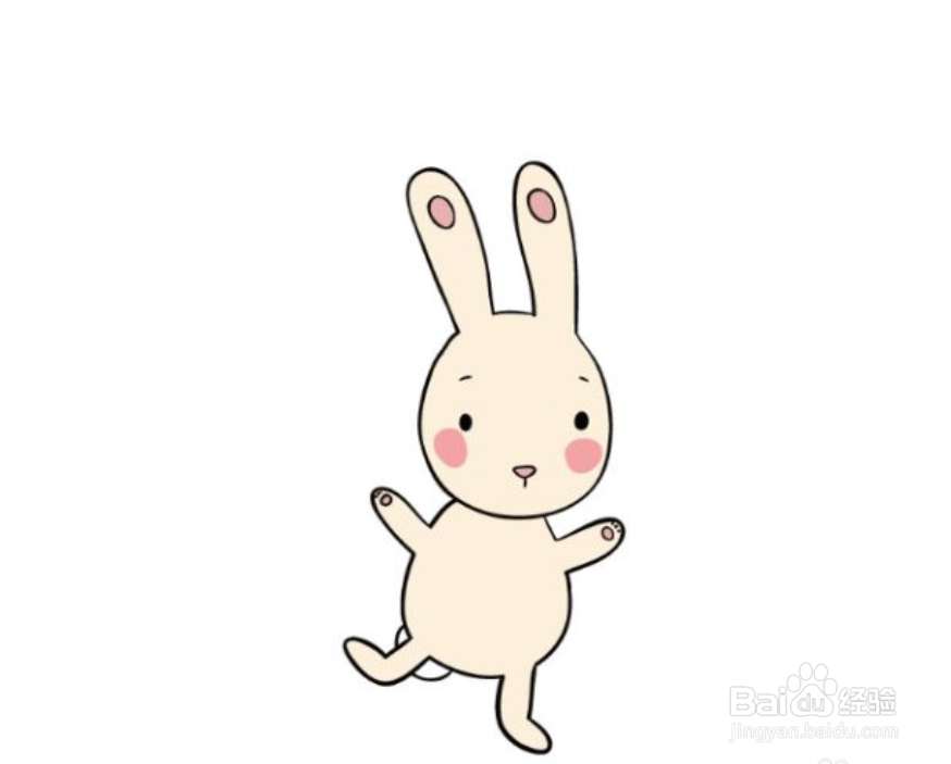 如何画卡通兔子的简笔画？