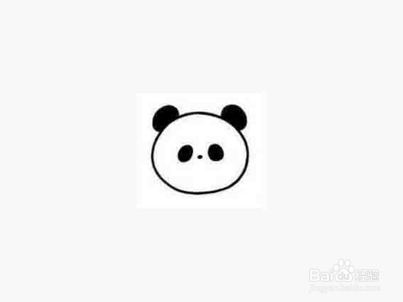 熊猫的简笔画