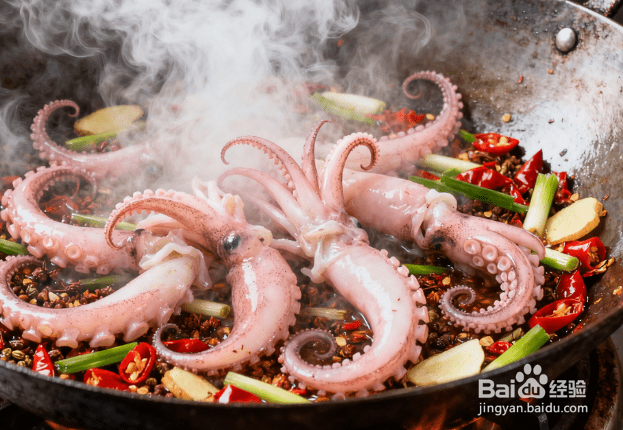 爆炒鱿鱼须：香辣够味，脆嫩不嚼不动，超下饭