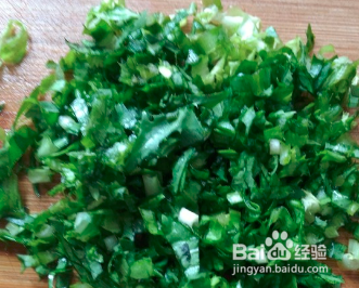 虾皮苦苣饼制作步骤