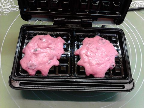 三重蔓越莓华夫饼