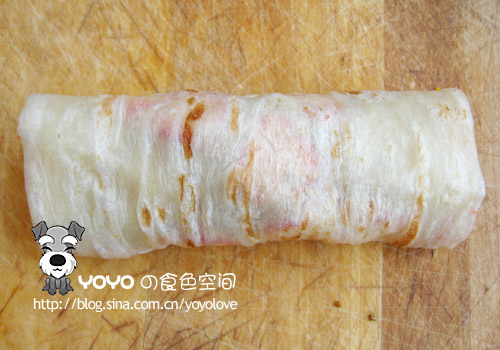 桂花草莓筋饼卷