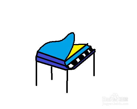 画钢琴的步骤