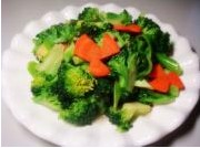 美食素炒西兰花