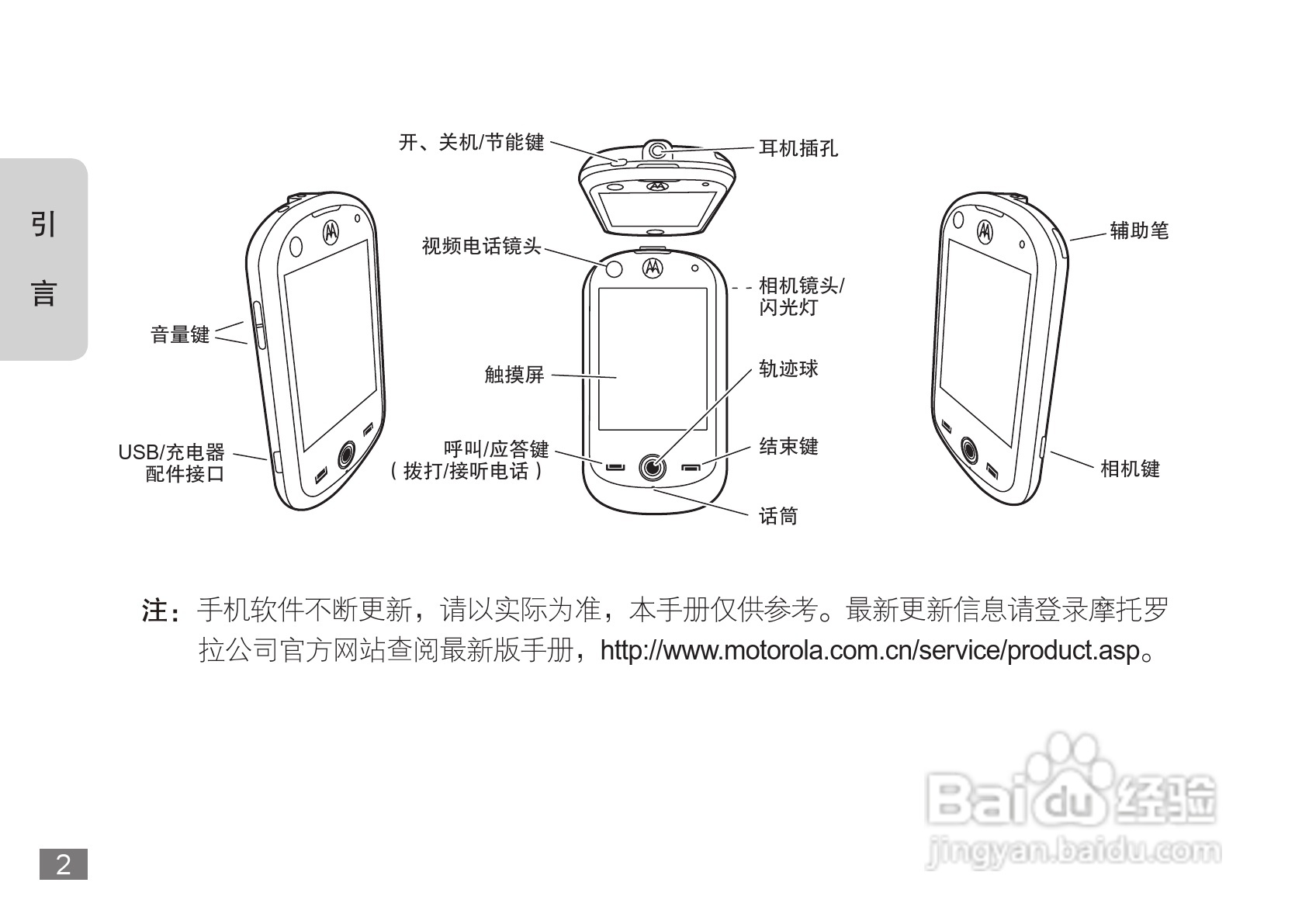 摩托罗拉A3100手机使用说明书:[1]