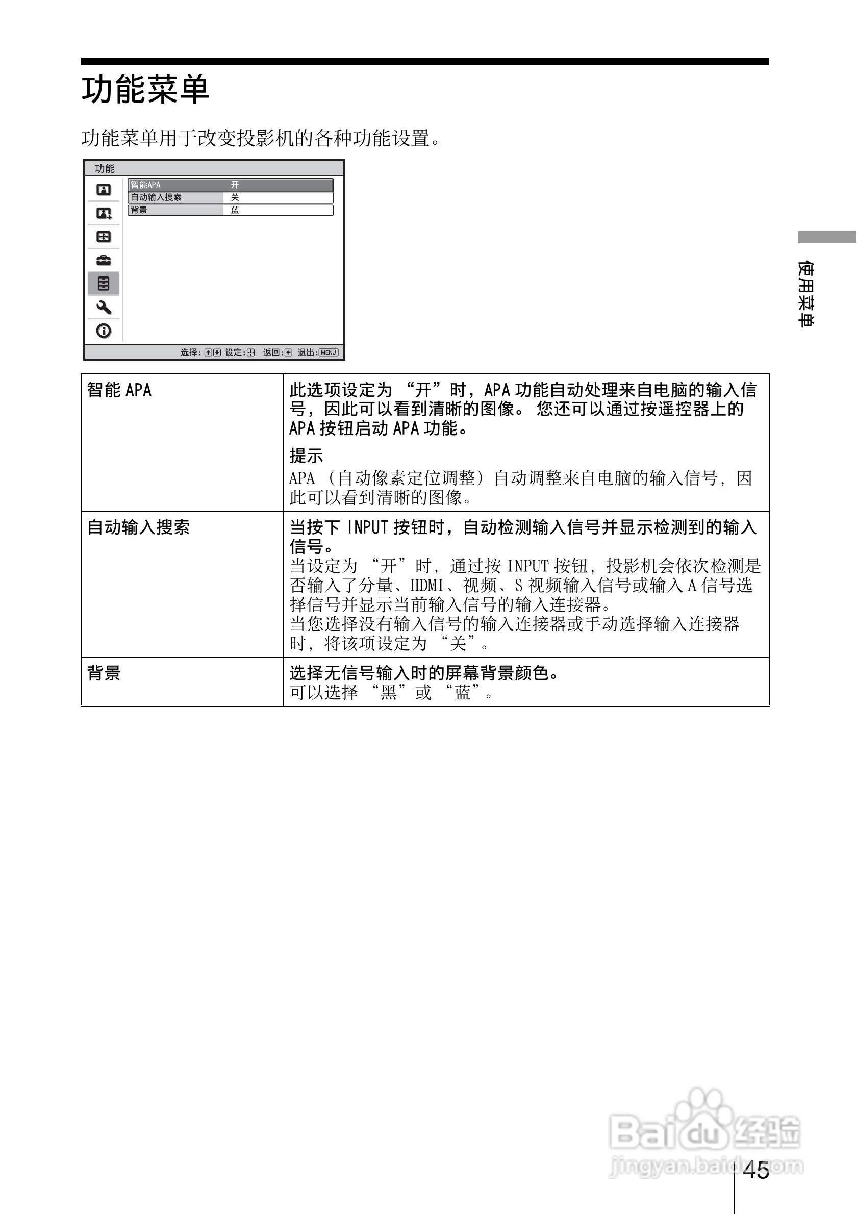 SONY视频投影机VPL-AW15 VPL-AW10使用说明书:[5]