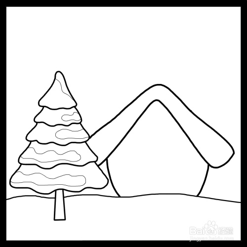 冬天怎么画简单又漂亮