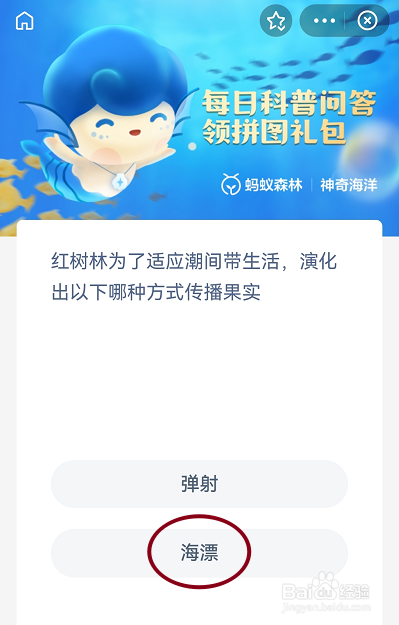 蚂蚁森林神奇海洋11月21日答案最新