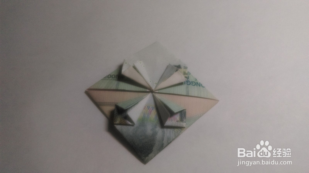 用纸币折出精美书签