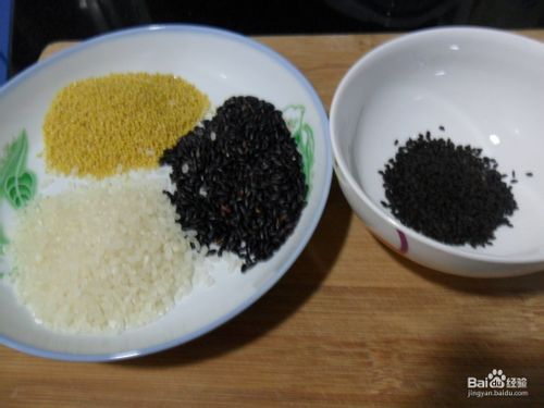 黑米黑芝麻米糊