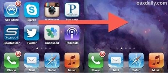 iPad/iPhone中如何隐藏应用图标