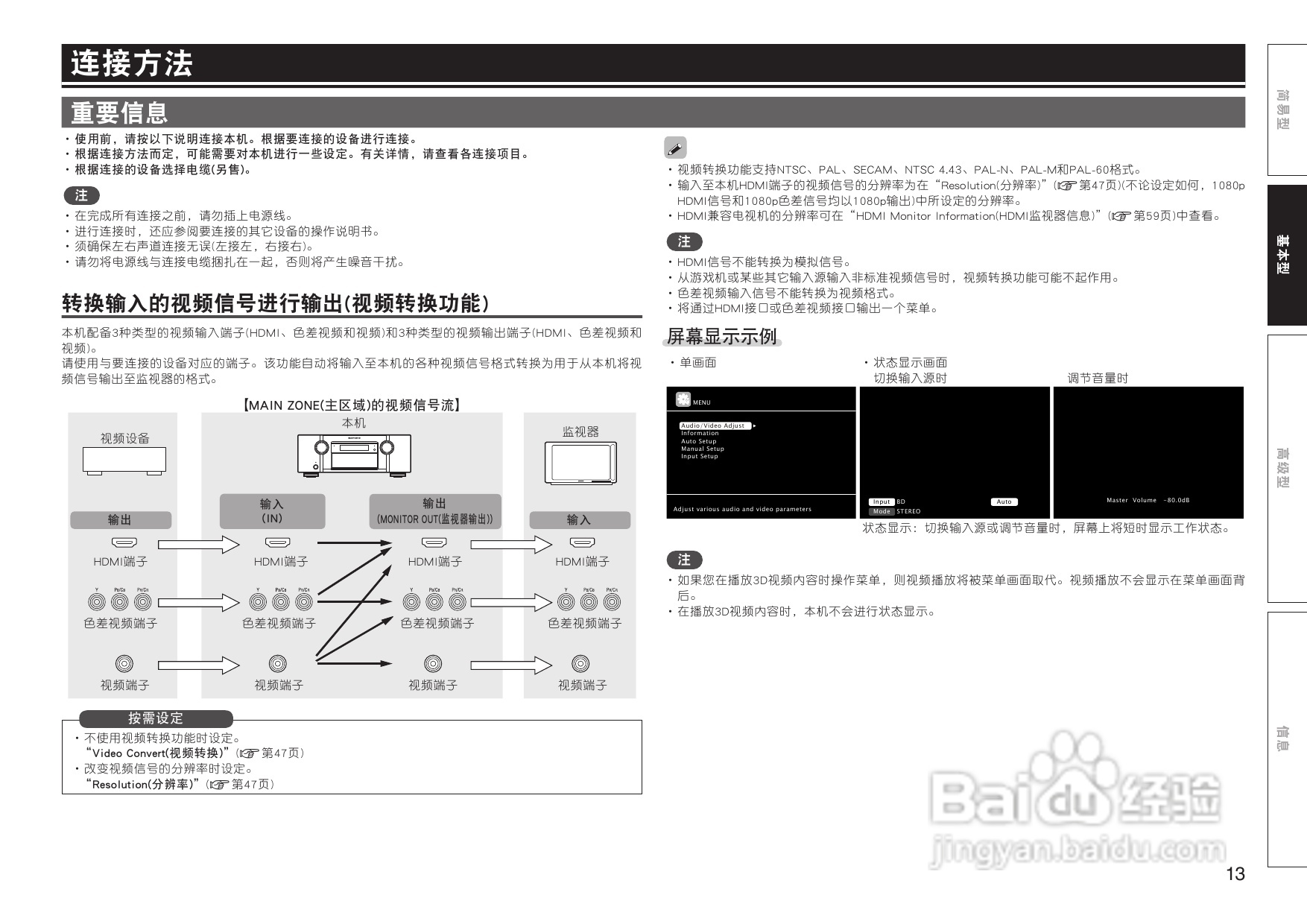 马兰士SR6005.功放使用说明书:[1]