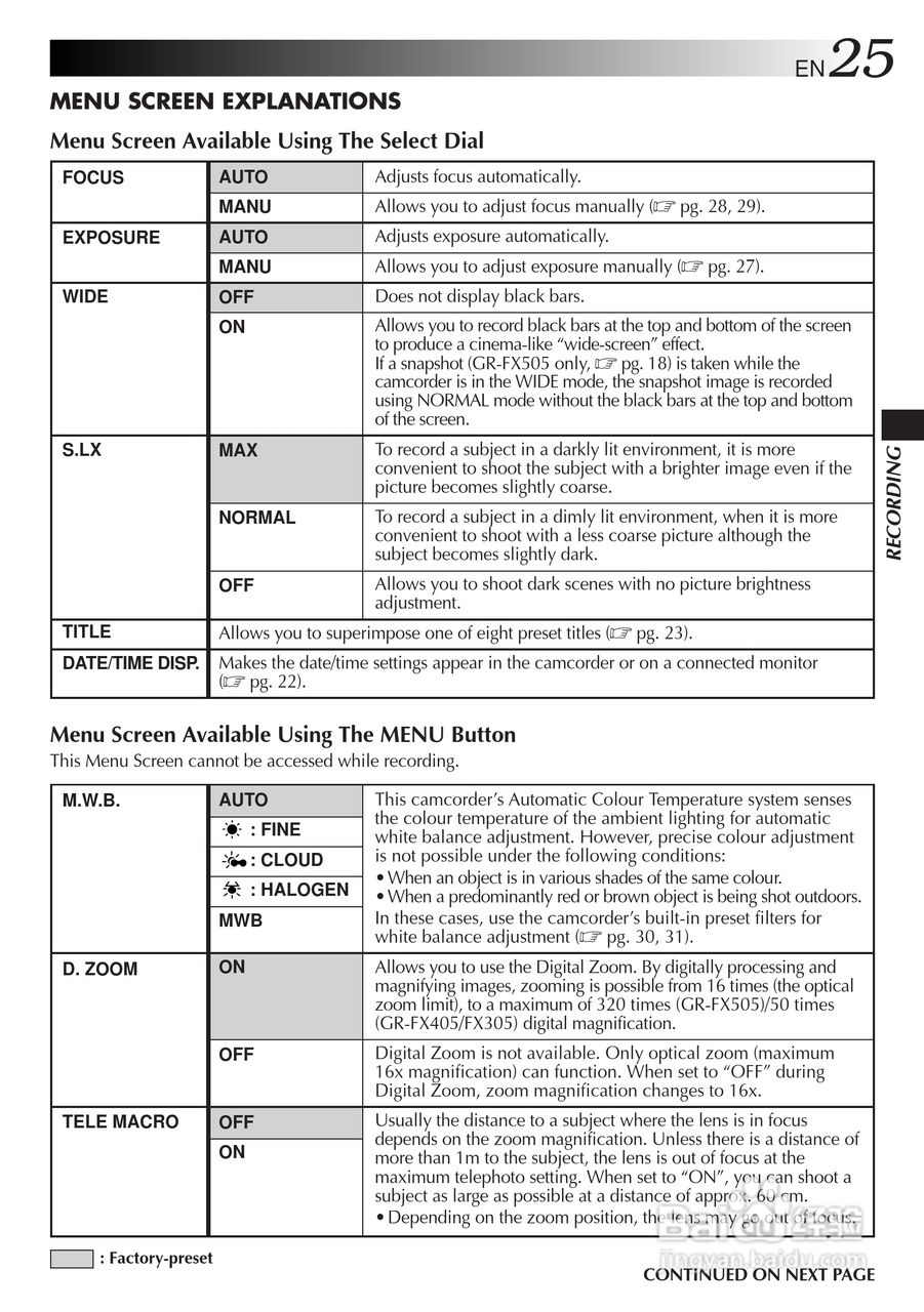 胜利JVC GR-FX505数码摄像机使用说明书:[3]