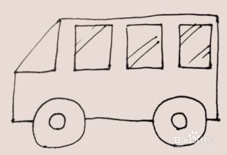 疾驰的救护车简笔画