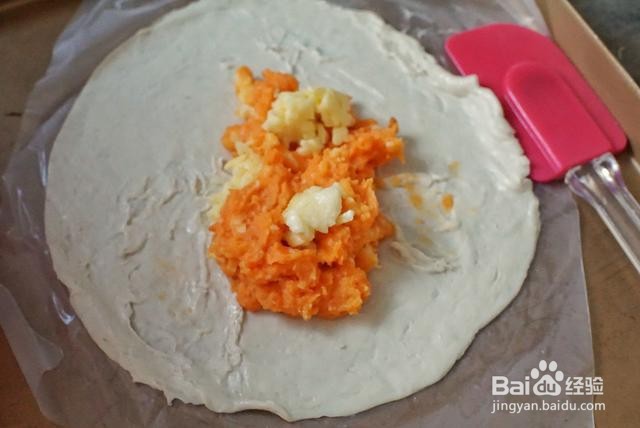 家庭自制红薯奶酪手抓饼