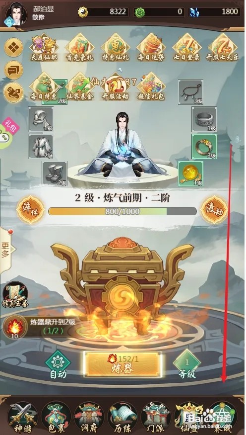 苍穹飞仙如何设置自动升级功法
