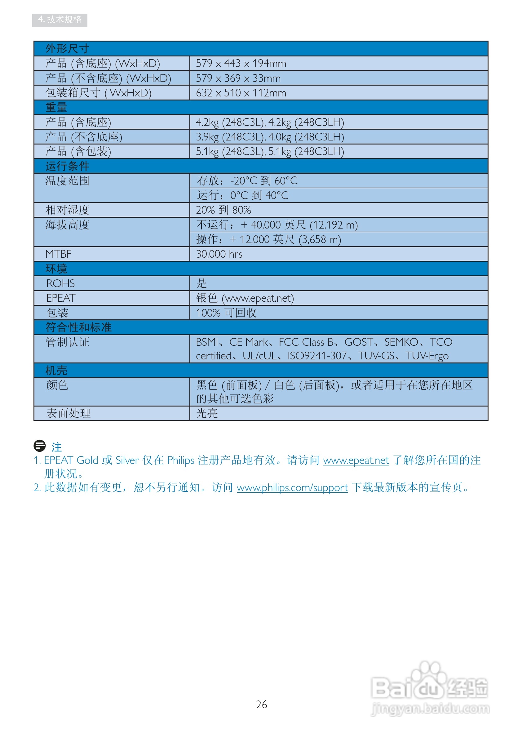 PHILIPS 248C3L显示器用户手册:[3]