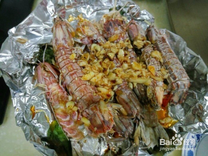 烤箱版虾蛄做法