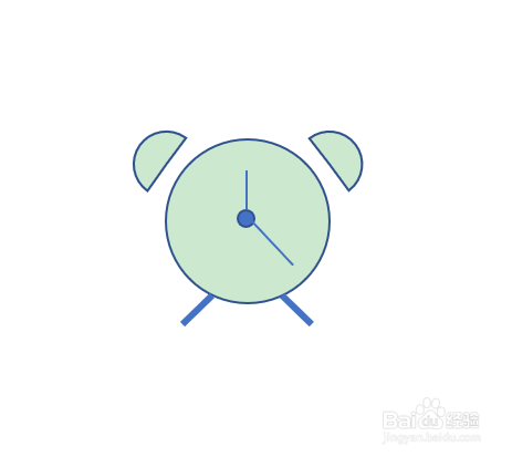 Powerpoint中闹钟的绘制方法