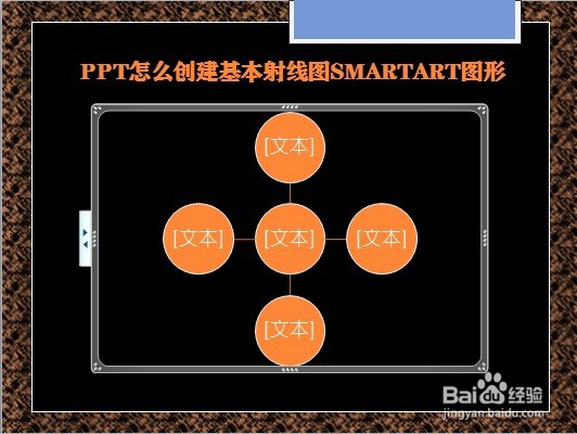 PPT怎么创建基本射线图SMARTART图形