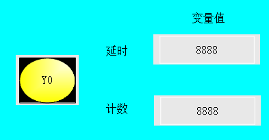 如何在触摸屏上监控PLC时序环的变量值