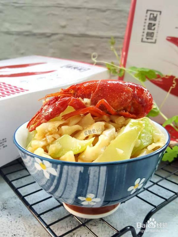 蒜香小龙虾焖面