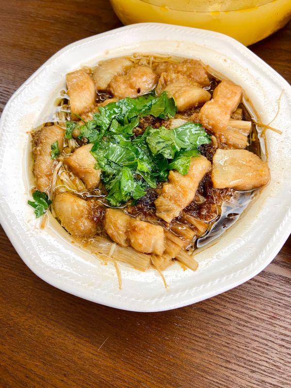 粉丝金针菇蒸龙利鱼