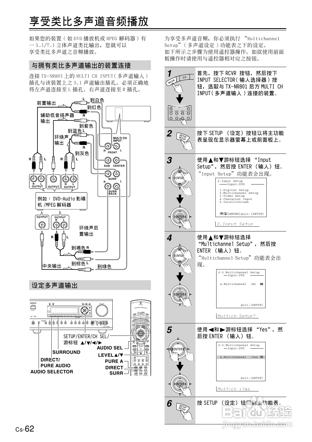安桥AV接收机TX-NR801型使用说明书:[4]