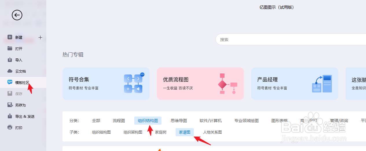 亿图图示如何绘制一份“拿破仑家族关系图”