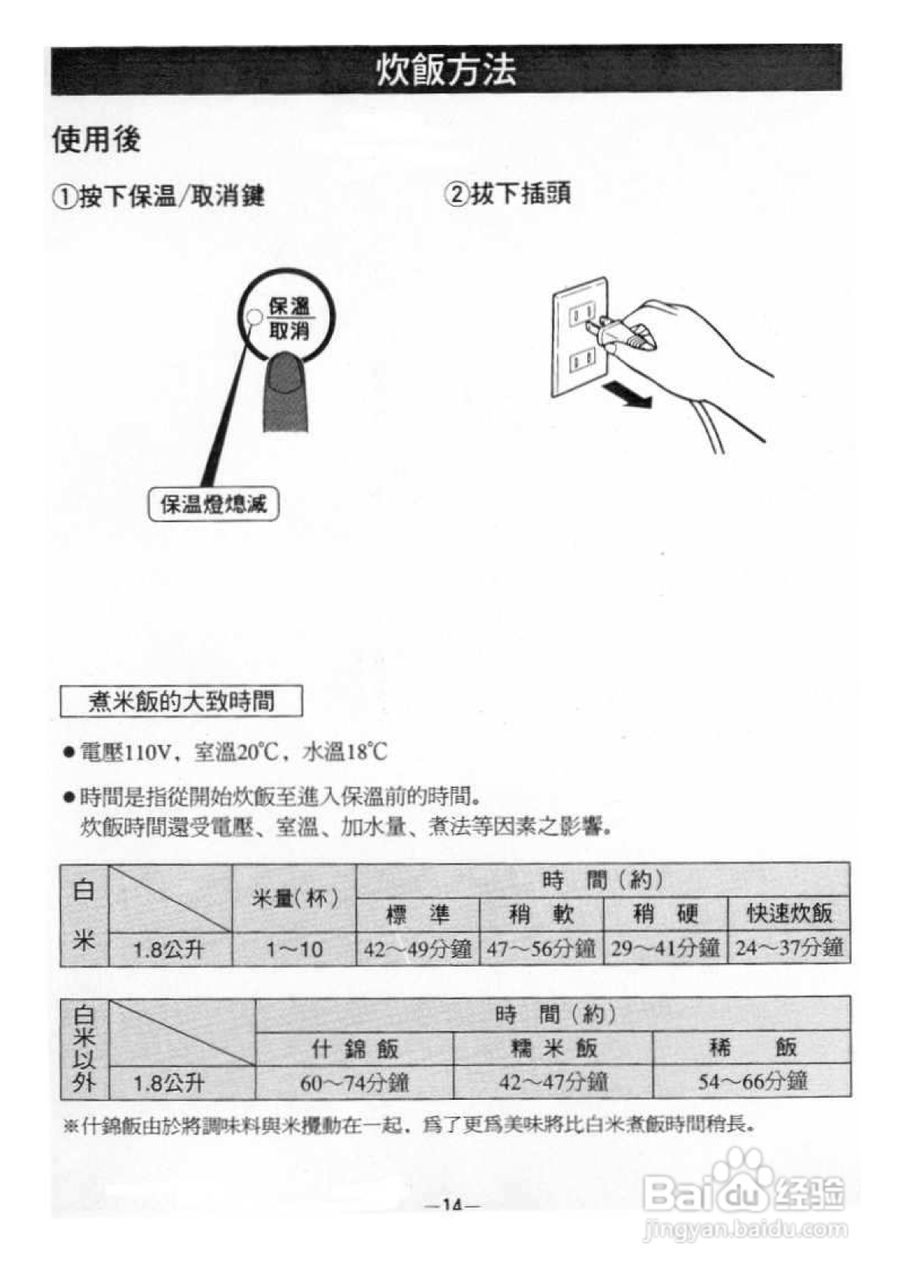 象印NS-JDK18型电子锅说明书:[1]