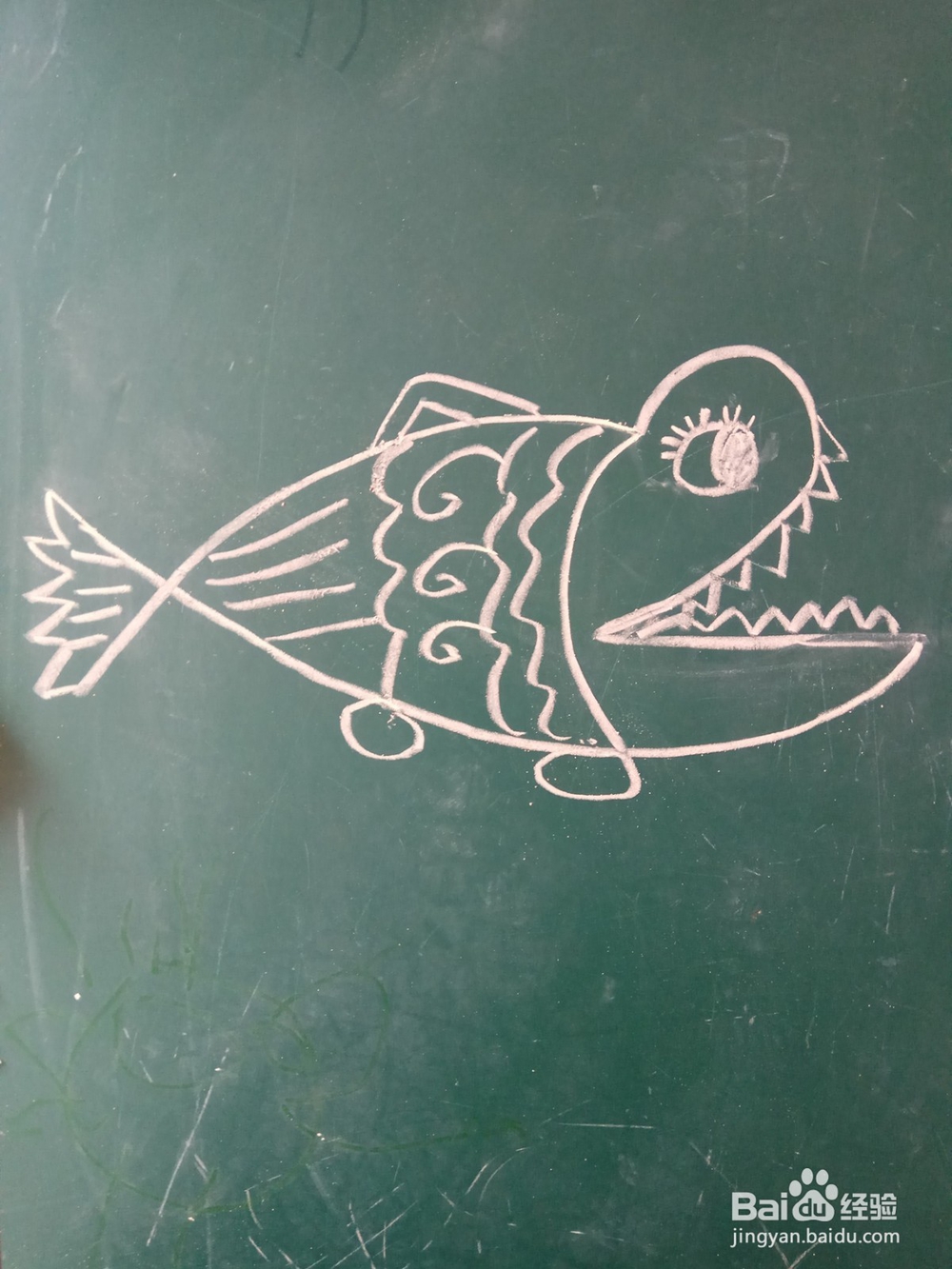 怎样用数字2来画简笔画鲨鱼