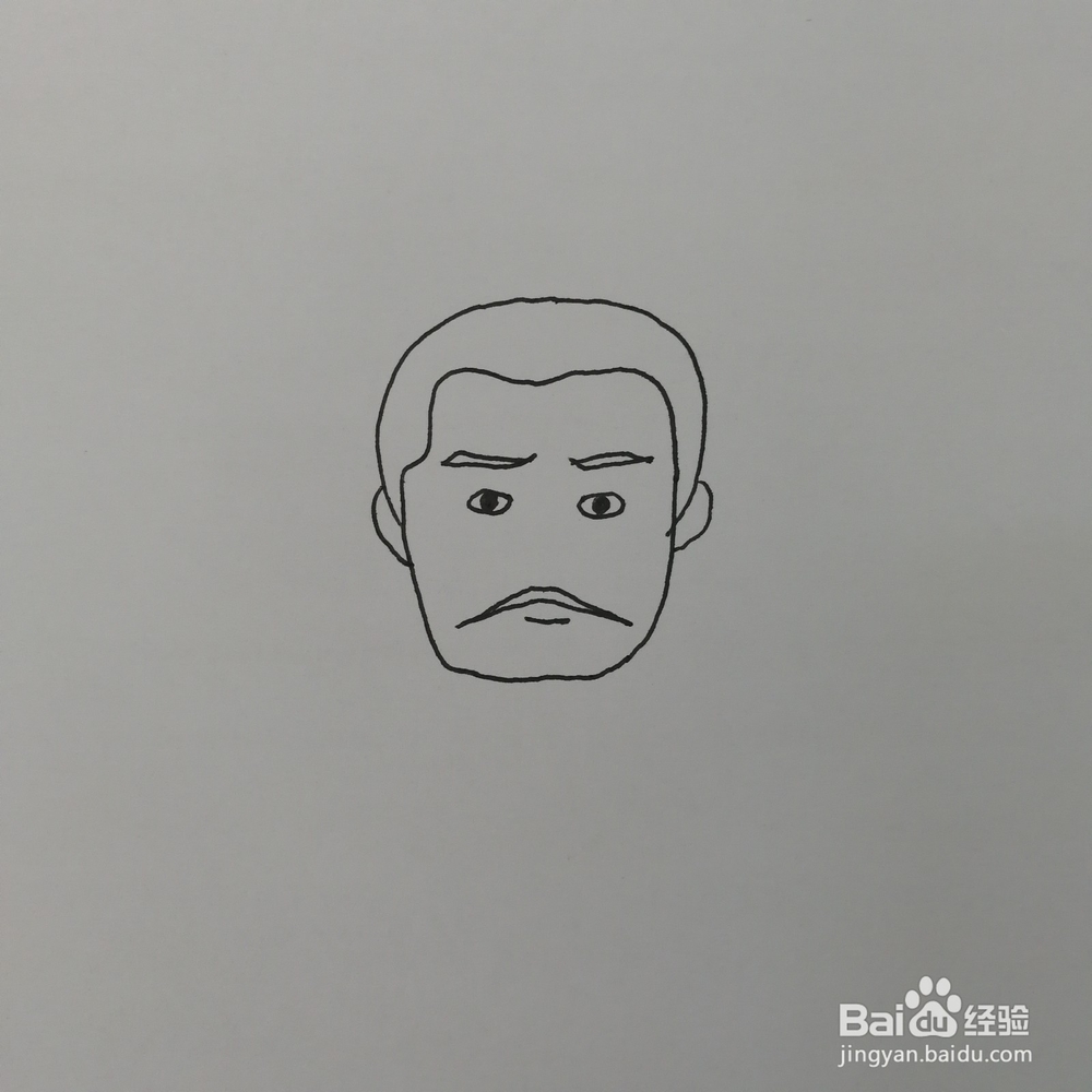 三国之孙权铅笔画/简笔画绘画方法