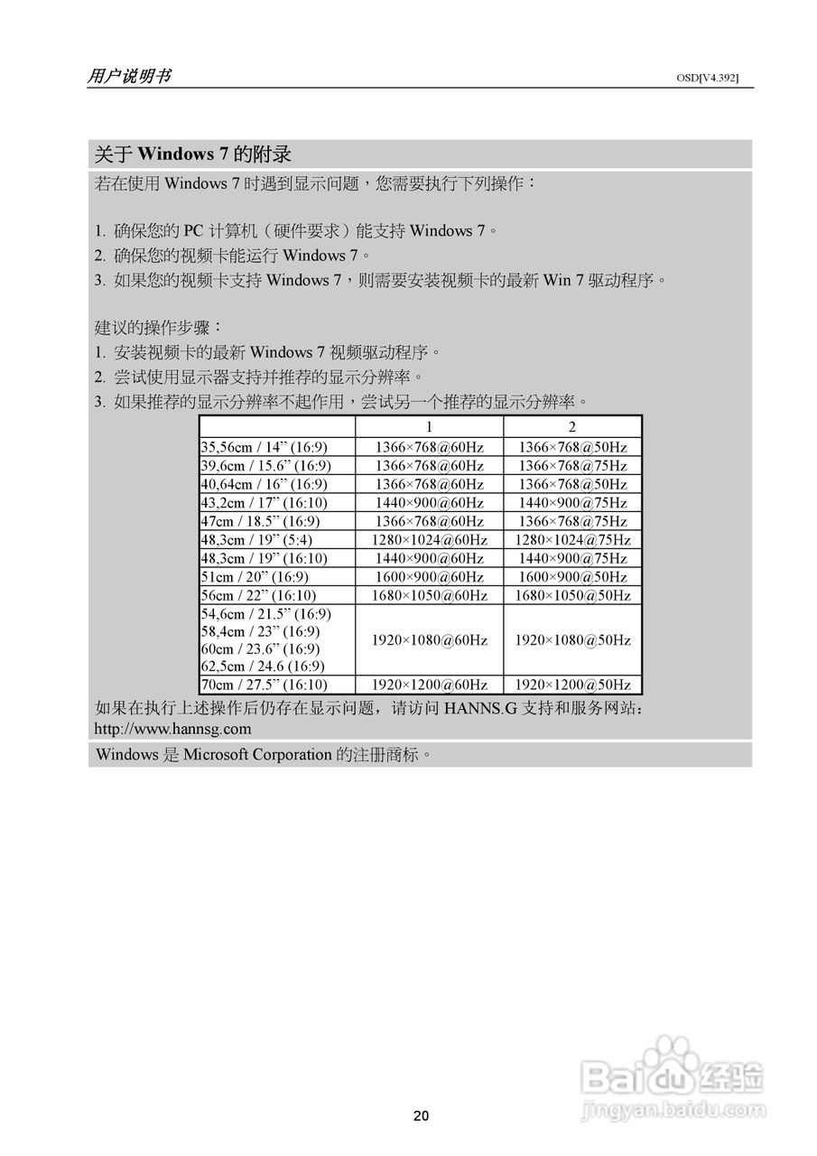 瀚视奇HZ194A液晶显示器使用手册2.0版:[2]