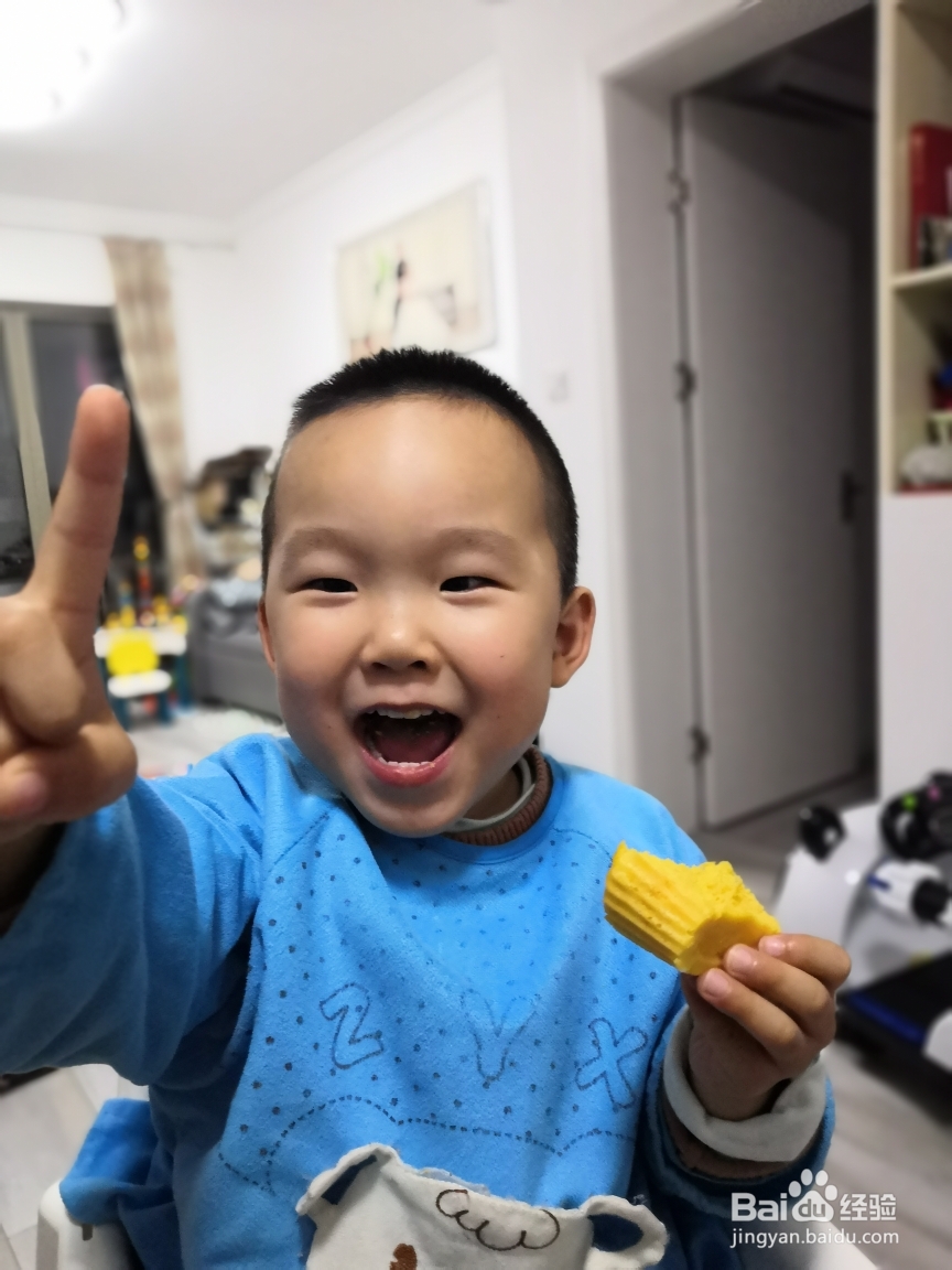 给老公做南瓜玉米面发糕