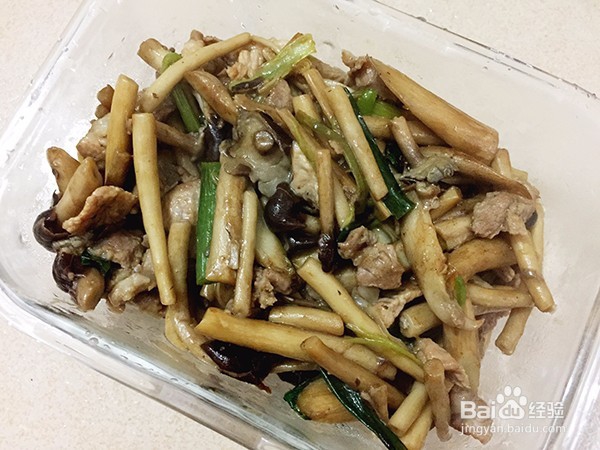 怎样做生茶树菇炒肉