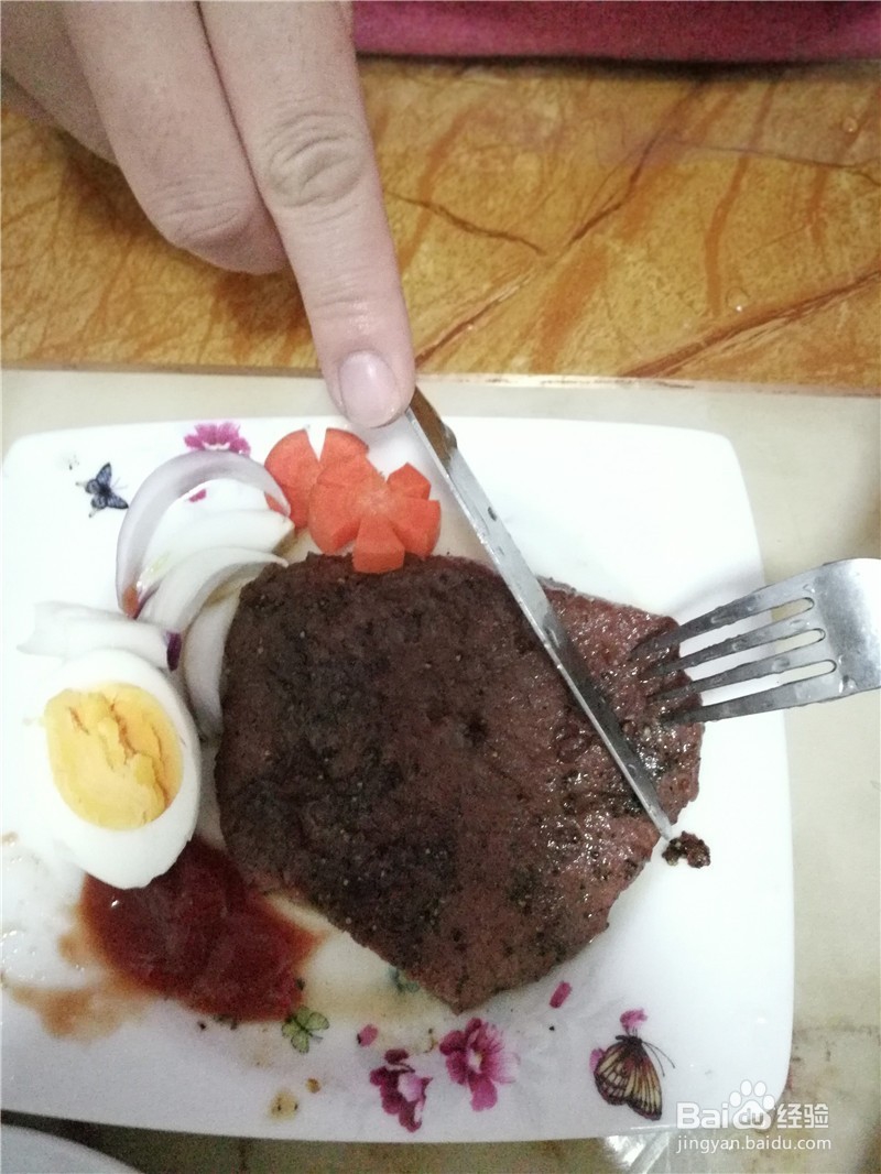 熟蛋牛排快速吃法