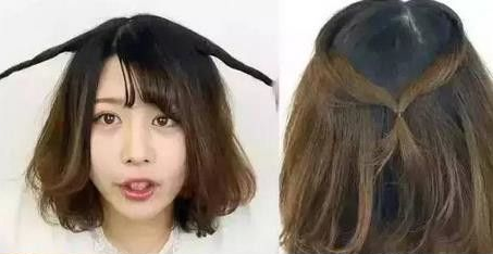 短发适合的扎发