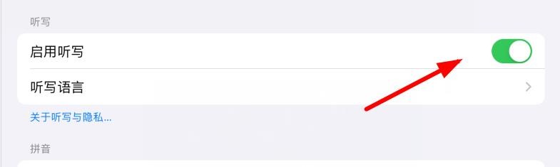 iPad如何开启启用听写属性