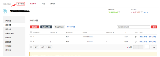 新手如何自助配置高防DNS服务？