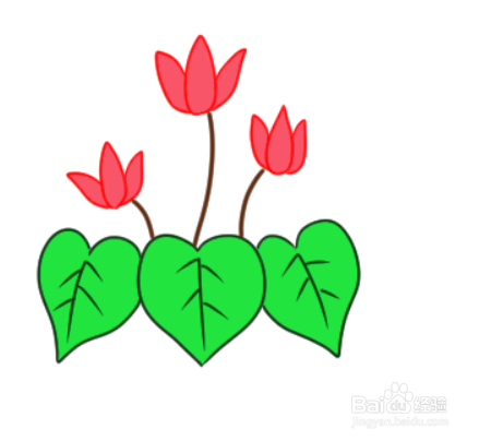 如何简单地画仙客来