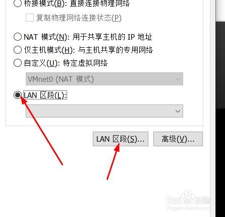 虚拟机如何移除LAN区段