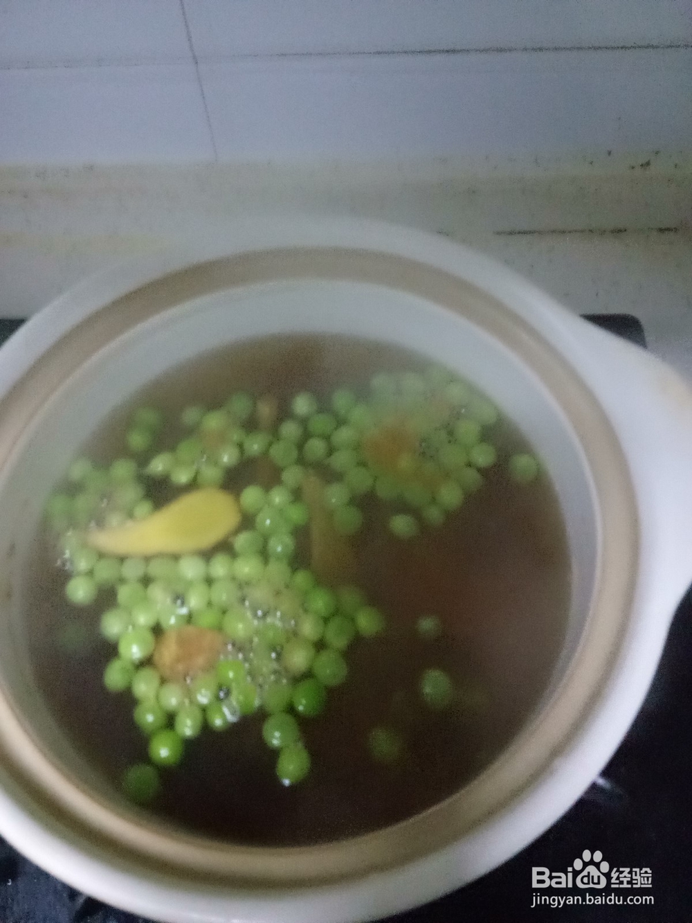 豌豆粉丝肉末汤