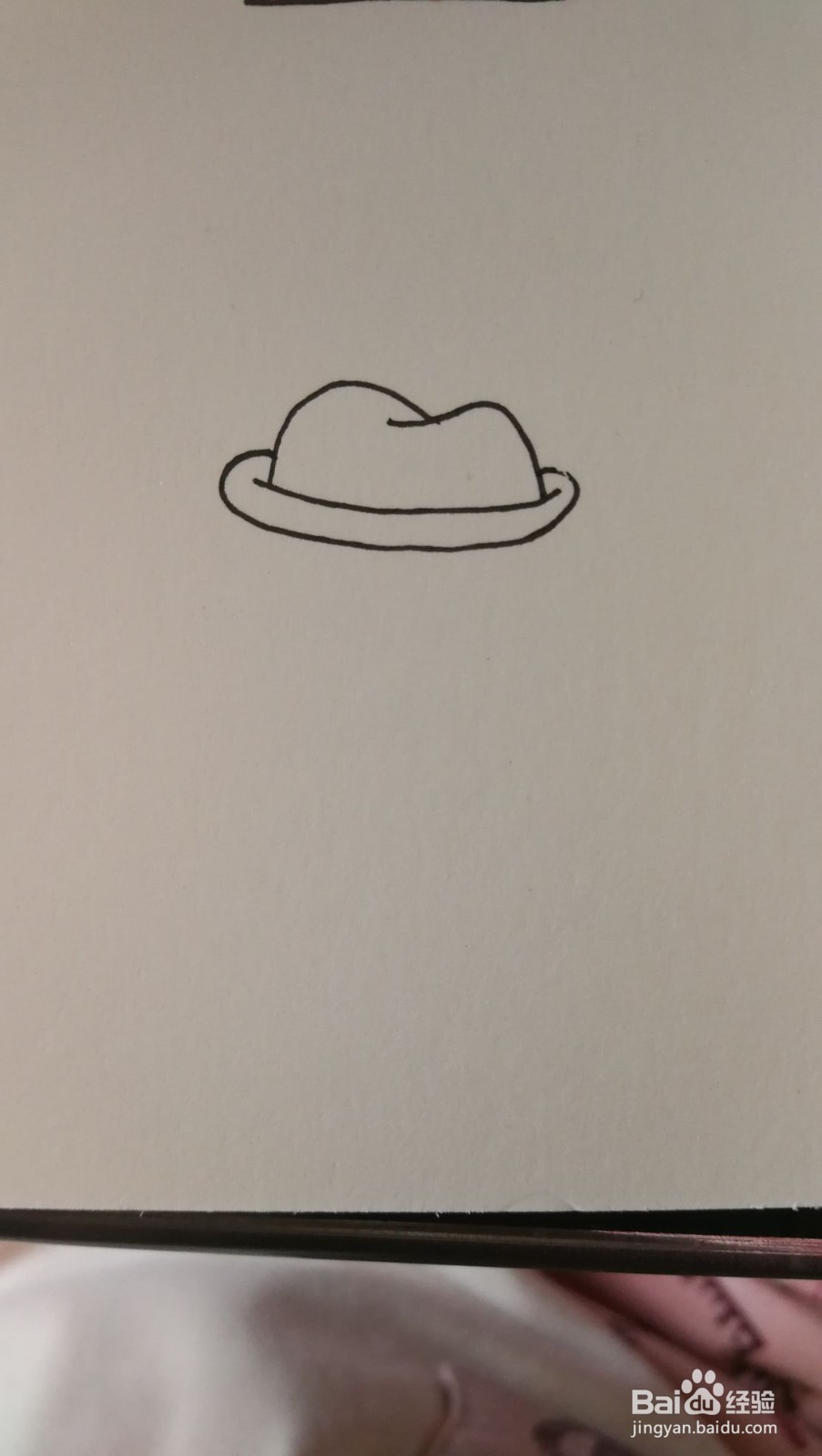 帽子简笔画之画法二