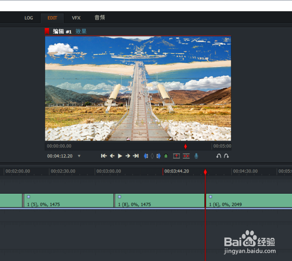 lightworks如何为视频图片添加转场的效果